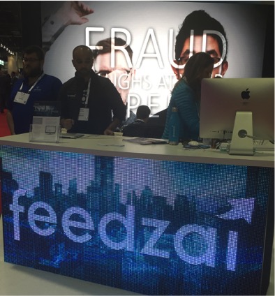Feedzai booth at Money 20/20 in Las Vegas, Oct 2015